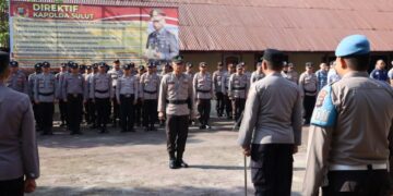 Polres Kotamobagu Gelar Apel Kesiapan Keamanan Sholat Idul Adha 1444 H