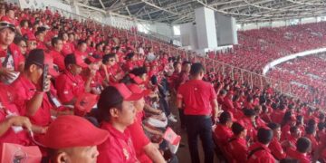 Puncak Acara Bung Karno, DPC PDI Perjuangan Kotamobagu Merahkan GBK