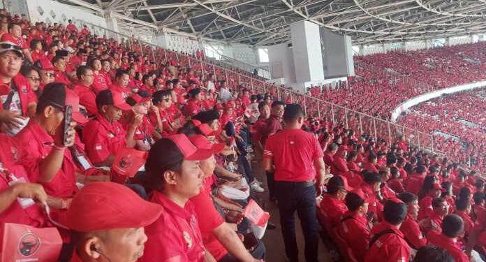 Puncak Acara Bung Karno, DPC PDI Perjuangan Kotamobagu Merahkan GBK