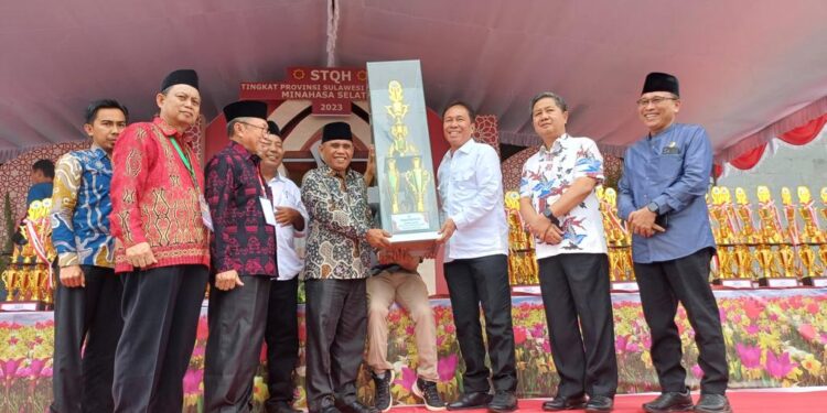 Kafilah Kota Kotamobagu Juara Umum STQH  Ke XXVII Tingkat Provinsi Sulawesi Utara