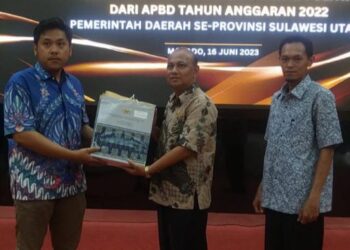 Pemkot Kotamobagu Terima LHP Pertanggungjawaban Penerimaan dan Pengeluaran Dana Bantuan Keuangan Partai Politik