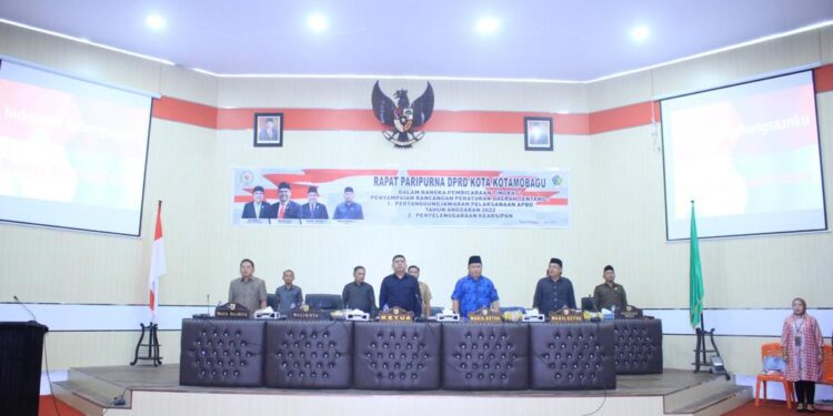 Wakil Wali Kota Nayodo Koerniawan Hadiri Rapat Paripurna DPRD Dan Pemkot Kotamobagu