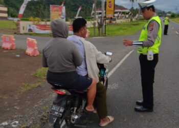 Hari ke- 5 Operasi Patuh Samrat 2203, Polres Bolmong Jaring 89 Pelanggar