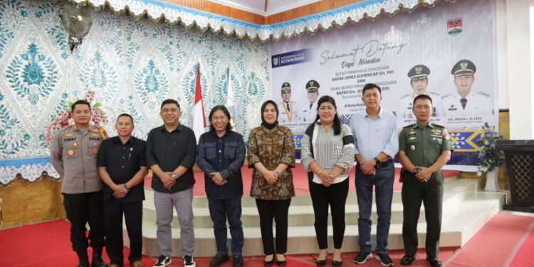 Tatong Bara Terima Kunjungan Kerja James Sumendap dan Wakil Bupati Minahasa Tenggara