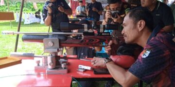 Resmi Dibuka, Open Tournament Menembak Piala Kajari Kotamobagu 2023 Mencari Bibit Atlet Berbakat