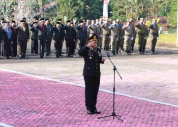 Kapolres Kotamobagu Pimpin Upacara Ziarah Nasional bersama Forkopimda