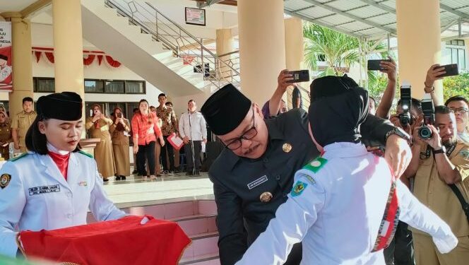 Limi Mokodompit Resmi Kukuhkan 36 Anggota Paskibraka 2023 untuk Peringatan HUT RI ke-78