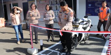 Permudah Masyarakat, Kapolres Kotamobagu Lounching Sirquit Baru Uji Praktik SIM C