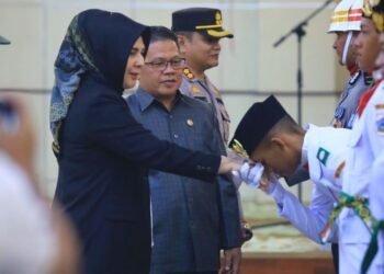 Wali Kota Kotamobagu Lantik dan Kukuhkan 36 Anggota Paskibraka Tahun 2023