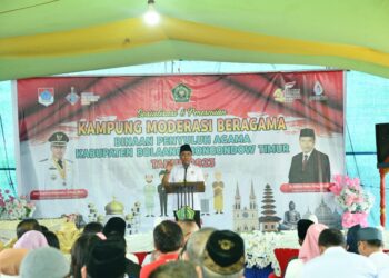 Bupati Sam Sachrul Mamonto Dukung Moderasi Beragama dalam Acara Sosialisasi dan Peresmian