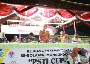 Wali Kota Tatong Bara Tutup Kejuaraan Sepak Takraw PSTI Cup II Kotamobagu 2023