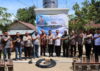 Polres Kotamobagu Salurkan Bantuan Sumur Bor dan Pompa Air