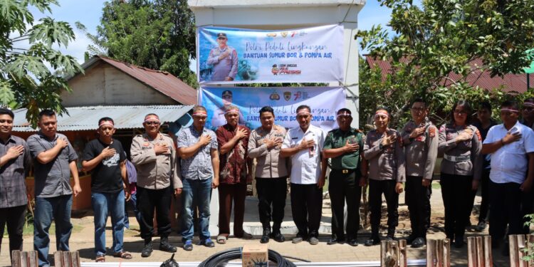 Polres Kotamobagu Salurkan Bantuan Sumur Bor dan Pompa Air