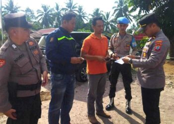 Kapolsek Kotamobagu Utara Laksanakan Giat Gaktibplin Guna Tingkatkan Disiplin Anggota