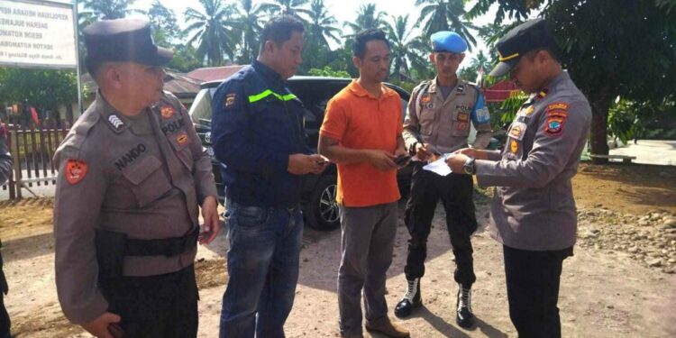Kapolsek Kotamobagu Utara Laksanakan Giat Gaktibplin Guna Tingkatkan Disiplin Anggota