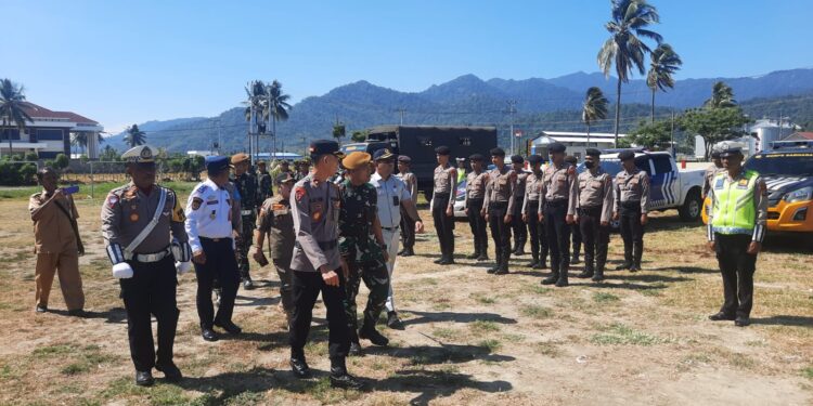 Polres Bolmong Gelar Apel Gelar Pasukan Dalam Rangka Operasi Zebra Samrat 2023