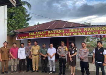 Kapolres Bolmong Lounching Desa Dondomon sebagai  Kampung Bebas Narkoba Dan Miras