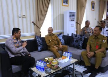 Pj. Wali Kota, Dr. Drs. Asripan Nani, M.Si Silaturahmi ke Forkopimda Kotamobagu