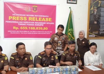 Lagi! Kejari Kotamobagu Selamatkan Uang Negara, Dana Kasus Pasar Kuliner Rp 659 Juta Dikembalikan