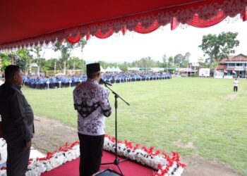 Pj Wali Kota Irup Peringatan Hari Guru, HUT PGRI dan Korpri