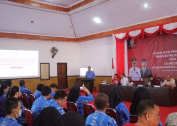 Sekda Buka Sosialisasi Pengelolaan Barang Milik Daerah dan Launching Aplikasi SIKENDIS dan e- SHS