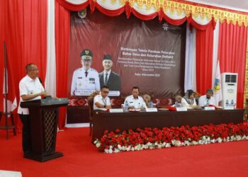 Pj Wali Kota Kotamobagu Buka Bimtek Panduan Pelacakan Batas Desa