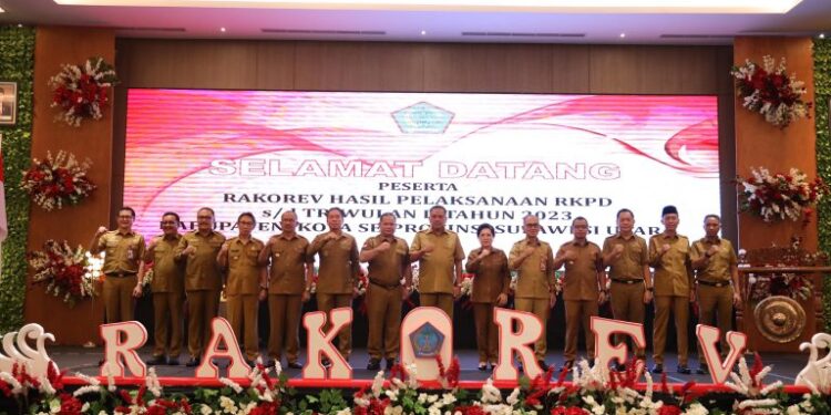 Pj Wali Kota Kotamobagu Hadiri Rakorev Hasil Pelaksanaan RKPD Kabupaten-Kota se Sulut