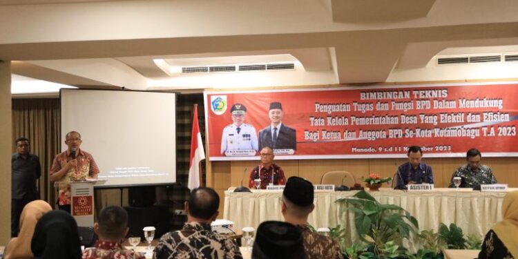 Pj Wali Kota Kotamobagu Buka Kegiatan Penguatan Kapasitas BPD