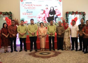 Pj Wali Kota Safari Natal ke Kediaman Gubernur Sulut