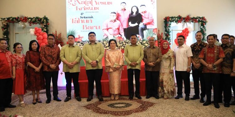 Pj Wali Kota Safari Natal ke Kediaman Gubernur Sulut