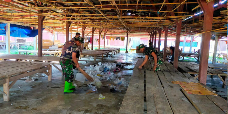 Pedagang Pasar Pinolosian Selatan Berterima Kasih kepada Koramil 1303-06, Dandim Fahmil; Lingkungan Bersih Warga Nyaman