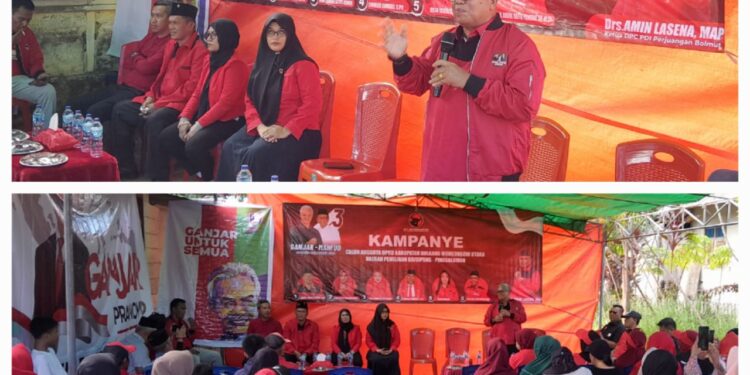 Ketua PDIP Bolmut, Amin Lasena, Rencanakan Kemenangan 100 Persen di Pemilu 2024