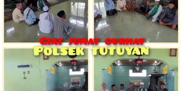 Polsek Tutuyan Gelar Jumat Curhat di Masjid Nur Jannah