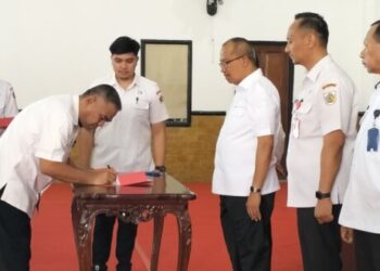 Pj Wali Kota Pimpin Penandatangan Pakta Integritas OPD Pemkot Kotamobagu