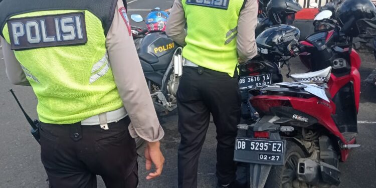 Ciptakan Ketentraman di Masyarakat, Sat Lantas Polres Minsel Rutin Tertibkan Knalpot Brong