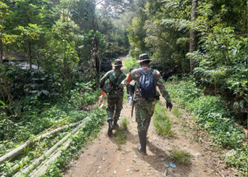 Pasiter Kodim 1303 Bolmong Survei Lokasi TMMD di Desa Modayag Tiga