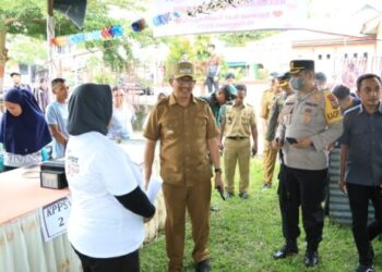 Pj Wali Kota Kotamobagu bersama Forkopimda Pantau Kesiapan TPS
