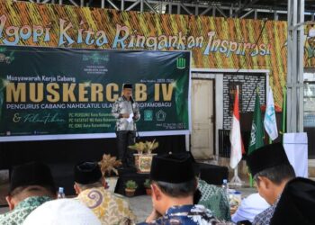 Pj Wali Kota Buka Mukercab PCNU Kotamobagu