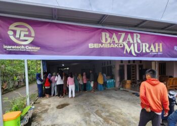 Inaratech Kotamobagu Gelar Bazar Sembako Murah Menyambut Ramadhan