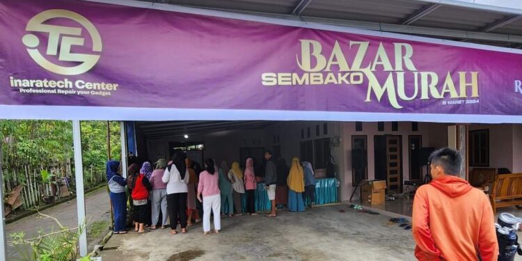Inaratech Kotamobagu Gelar Bazar Sembako Murah Menyambut Ramadhan