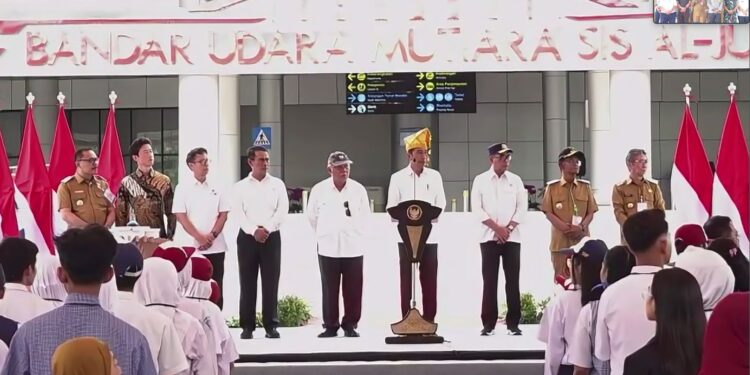 Bandara Bolmong Diresmikan Presiden Jokowi dan Pj Bupati Limi Mokodompit
