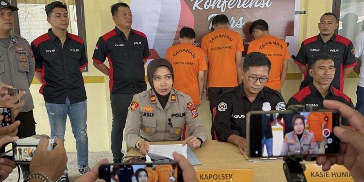 Buron Selama 2 Pekan, Polsek Mapanget Akhirnya Amankan 6 Pelaku Penganiayaan Yang Nyaris Berujung Maut