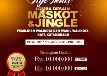 KPU Kotamobagu Gelar Lomba Desain Maskot & Jingle untuk Pemilihan Wali Kota, Hadiah Puluhan Juta Rupiah
