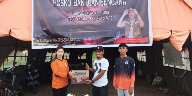 4 OPD Pemkab Bolmong Berikan Bantuan kepada Korban Erupsi Gunung Ruang Sitaro