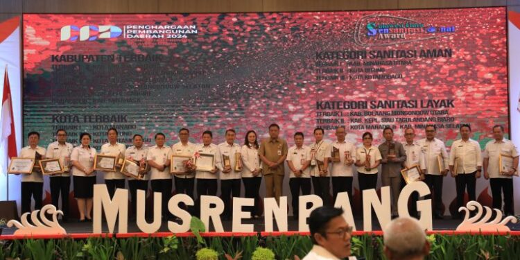 Pj Wali Kota Kotamobagu Hadiri Musrenbang RPJPD Provinsi Sulut, Sekaligus Terima 3 Penghargaan