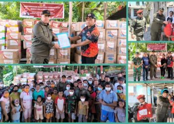 Ringankan Beban Korban Bencana Erupsi Gunung Ruang, BIN Sulut Bawa Bantuan Kebutuhan ‘Khusus’ Bagi Anak-anak Hingga Lansia