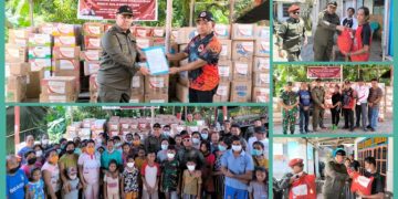 Ringankan Beban Korban Bencana Erupsi Gunung Ruang, BIN Sulut Bawa Bantuan Kebutuhan ‘Khusus’ Bagi Anak-anak Hingga Lansia