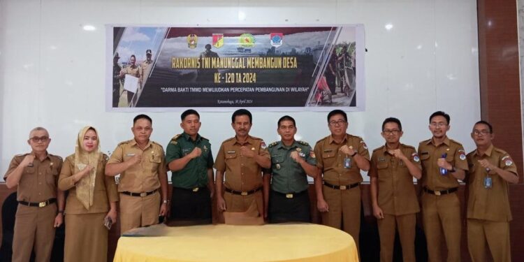 TMMD Ke-120 Diluncurkan Secara Virtual, Kodim 1303 Bm Kolaborasi Untuk Pembangunan Daerah