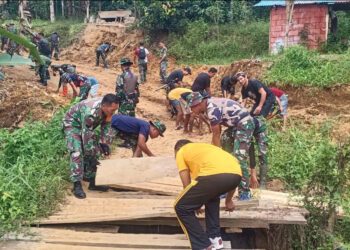 Hari Pertama TMMD ke- 120 Mengukir Harapan Baru di Desa Modayag Tiga
