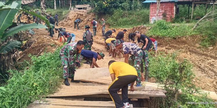 Hari Pertama TMMD ke- 120 Mengukir Harapan Baru di Desa Modayag Tiga